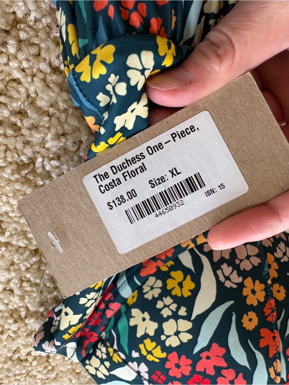 Albion The Duchess One Piece Swimsuit Costa Floral XL NWT - Picture 2 of 5